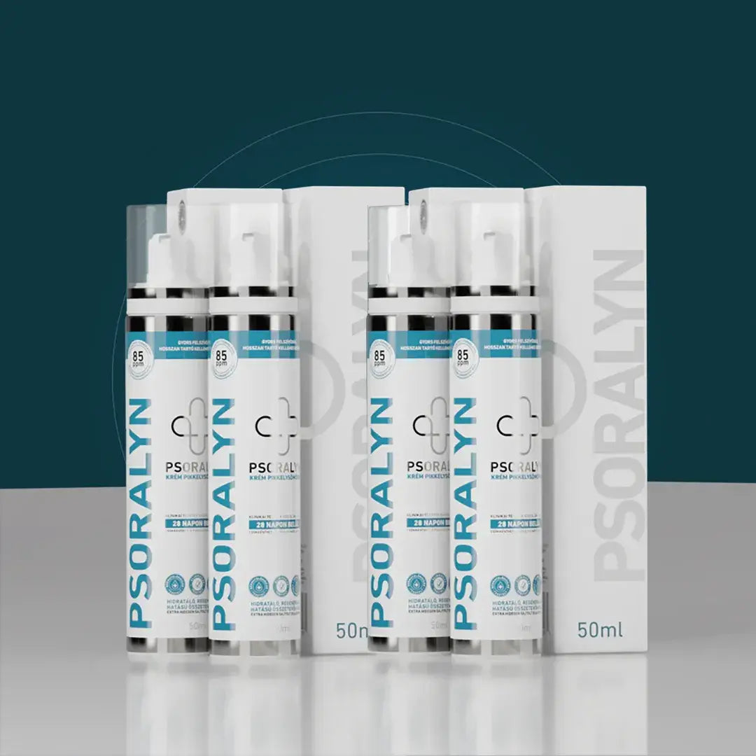 Psoralyn - pikkelysömör elleni krém (85ppm) - Egy éves csomag (4 db)