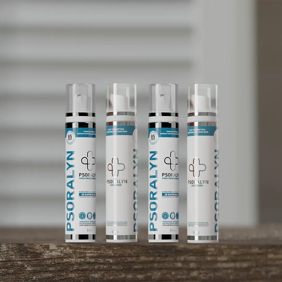 Psoralyn - pikkelysömör elleni krém (85ppm) - Egy éves csomag (4 db)